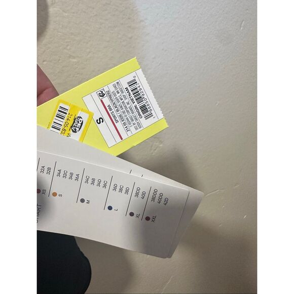 All in Motion Black Everyday Soft Black Ruched Front Light Support Sports Bra - Picture 3 of 4